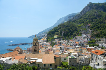 Fototapeta premium picturesque landscape Amalfi, Gulf of Salerno, Italy
