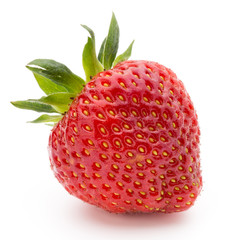 Strawberry isolated on white background. Fresh berry.