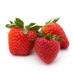 Strawberry isolated on white background. Fresh berry.