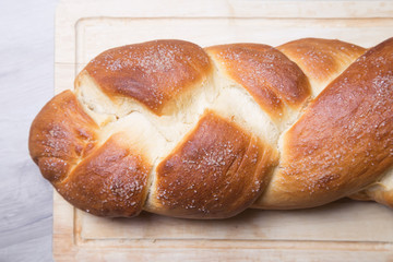 Brioche. Fresh homemade bread. Traditional French baking.