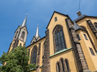 Fototapeta na wymiar Lorenzkirche in Hof an der Saale
