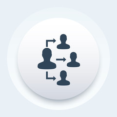 delegation, vector icon