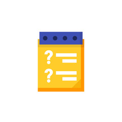inquiry icon in flat style