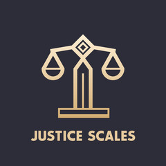 Scales icon, law firm logo element