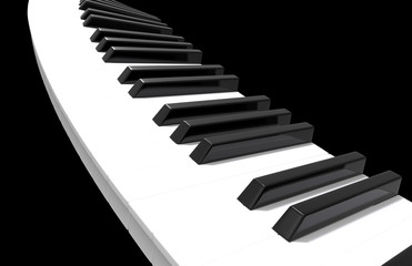Naklejka premium piano
