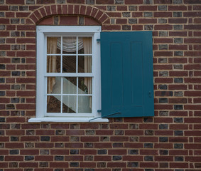 Fototapeta na wymiar colonial window and shutter