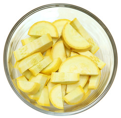 Chopped Unpeeled Yellow Summer Squash