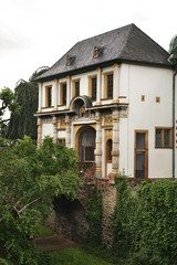 Fototapeta na wymiar Altes Schlossat (Old castle) in Hochst (district of Frankfurt am Main). Germany