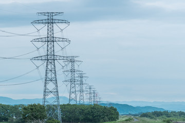 鉄塔と送電線