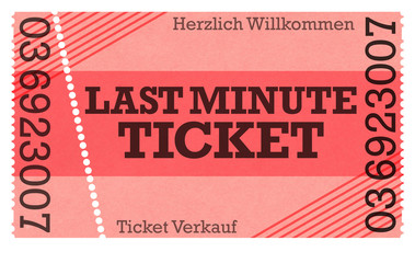 Last Minute Ticket / Vintage Design Retro Style Classic Ticket - Ticket Shop - Webshop /...