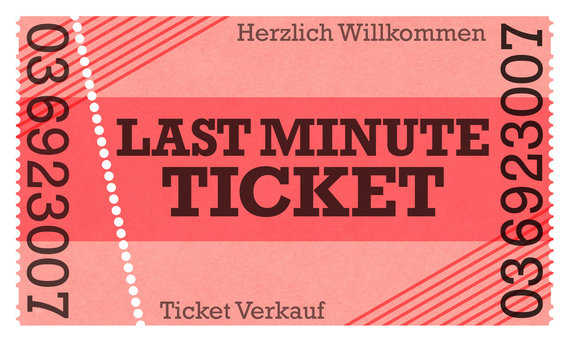 Last Minute Ticket / Vintage Design Retro Style Classic Ticket - Ticket Shop - Webshop / Online-Shop /