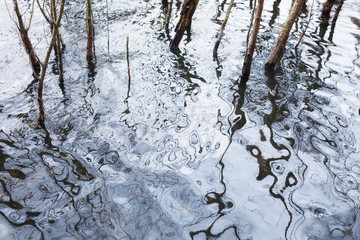 Wasser Struktur Close-Up
