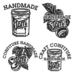 Vintage confiture emblems