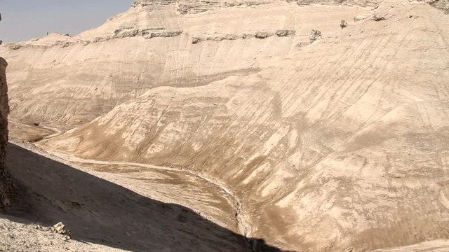 Journey on a Jeep in the Mountain of Judean Desert. Israel