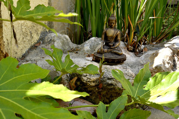 Statue of Buddha touching earth...