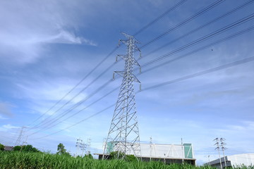 Fototapeta premium high voltage pole