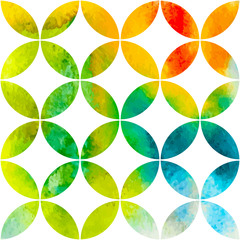 Watercolor pattern design