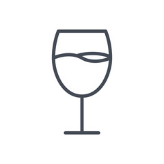 Glass of wine beverage colored icon