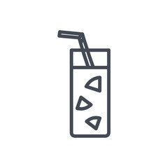 Cocktail drink beverage colored icon