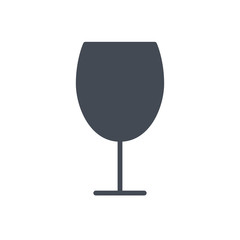 Glass of wine beverage colored icon