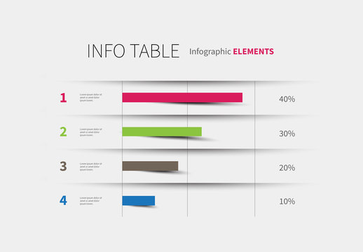 Infographic Table with Chart Layout