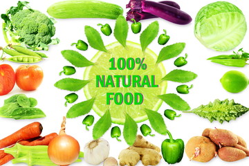 natural food healthy living vegetable background