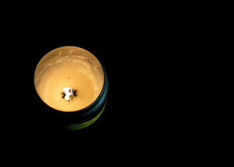 Candle Burning in Dark