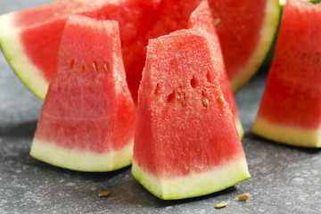 Slices of watermelon.