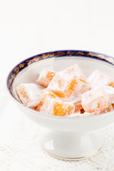 Grapefruit flavour turkish delights (rahat lokum)