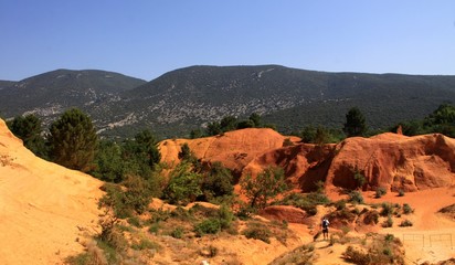 Le Colorado de Rustrel en Provence dans le Vaucluse