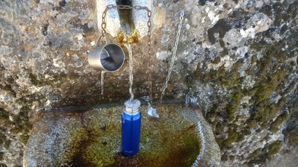 Spring water source near Penouta, Spain