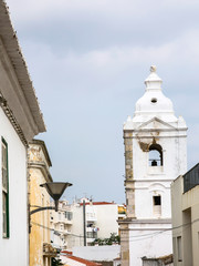 Fototapeta na wymiar Bell tower of church in Lagos Portugal city