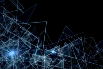 Dark polygonal background