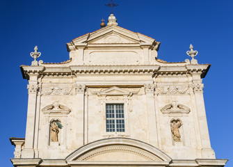 Fototapeta na wymiar facade of Santa Maria in Provenzano Church