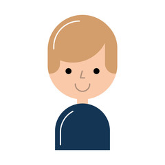 young man avatar character vector illustration design
