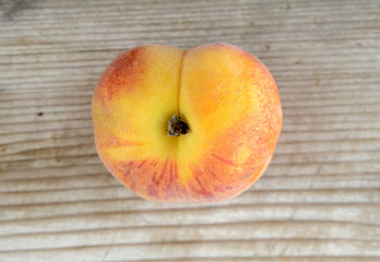 Peach. Fruit on a wooden background