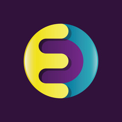 Circle Letter E Logo