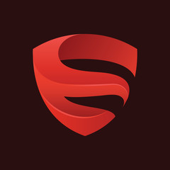 Letter E Shield Security Logo