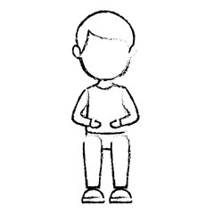 young man avatar character vector illustration design