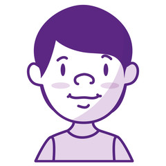young man avatar character vector illustration design