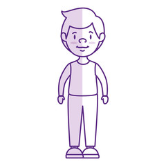 young man avatar character vector illustration design