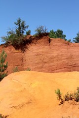 Le Colorado provençal de Rustrel en Provence dans le Vaucluse