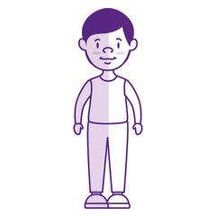 young man avatar character vector illustration design