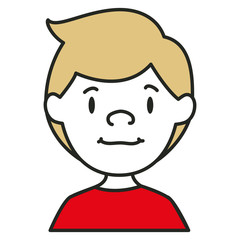 Obraz premium young man avatar character vector illustration design