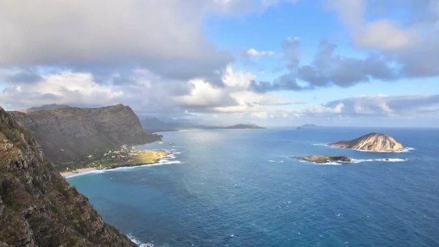 Time lapse Makapu'u and Rabbit Island in Oahu