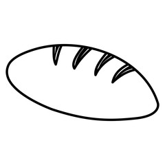 delicious bread isolated icon vector illustration design