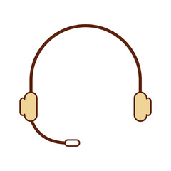 headset device isolated icon vector illustration design