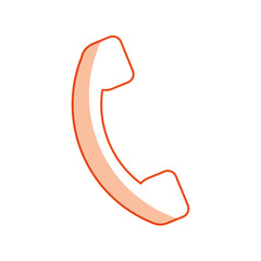 telephone service isolated icon vector illustration design