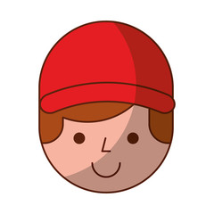 delivery worker avatar character vector illustration design