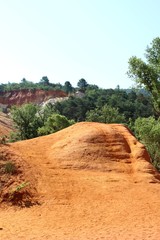 Le Colorado provençal de Rustrel en Provence dans le Vaucluse